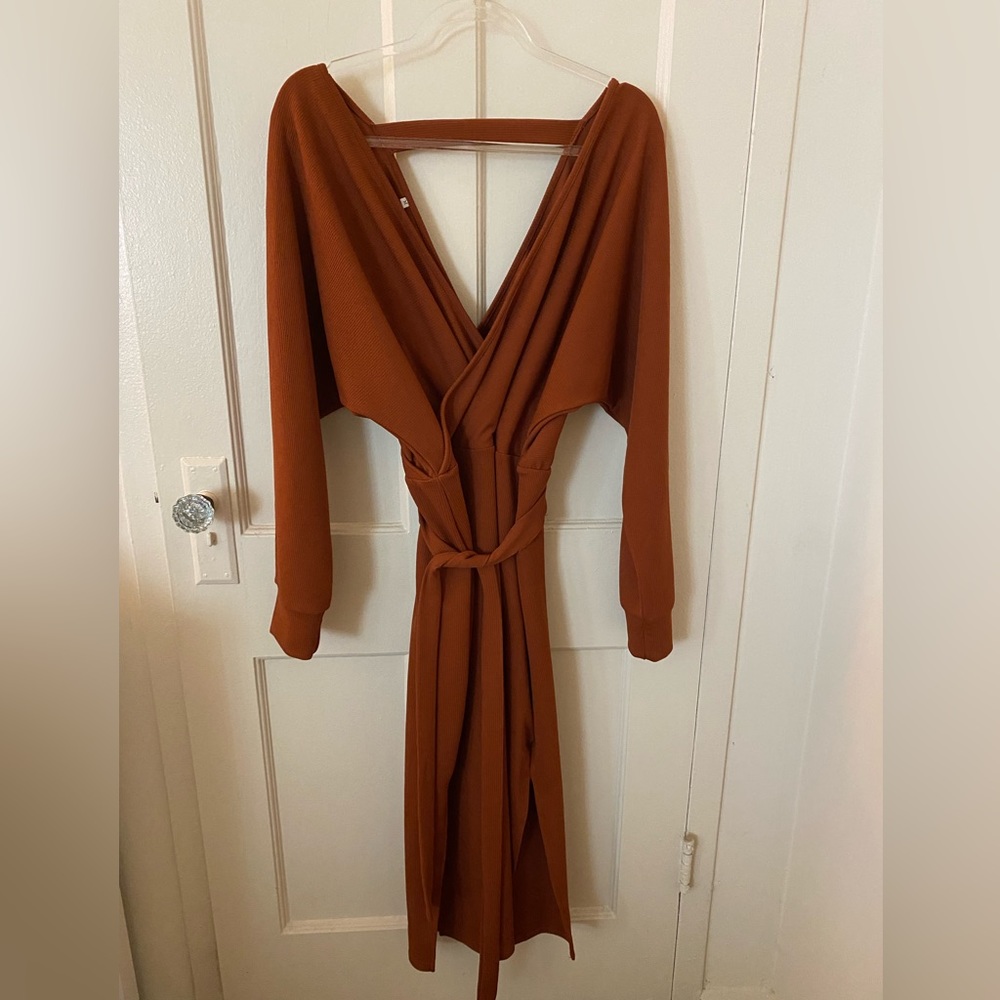 Never been worn fitted midi dress